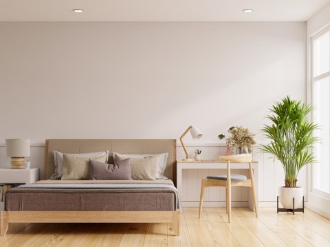 Een opgeruimde slaapkamer geeft een goede uitstraling voor je woning.